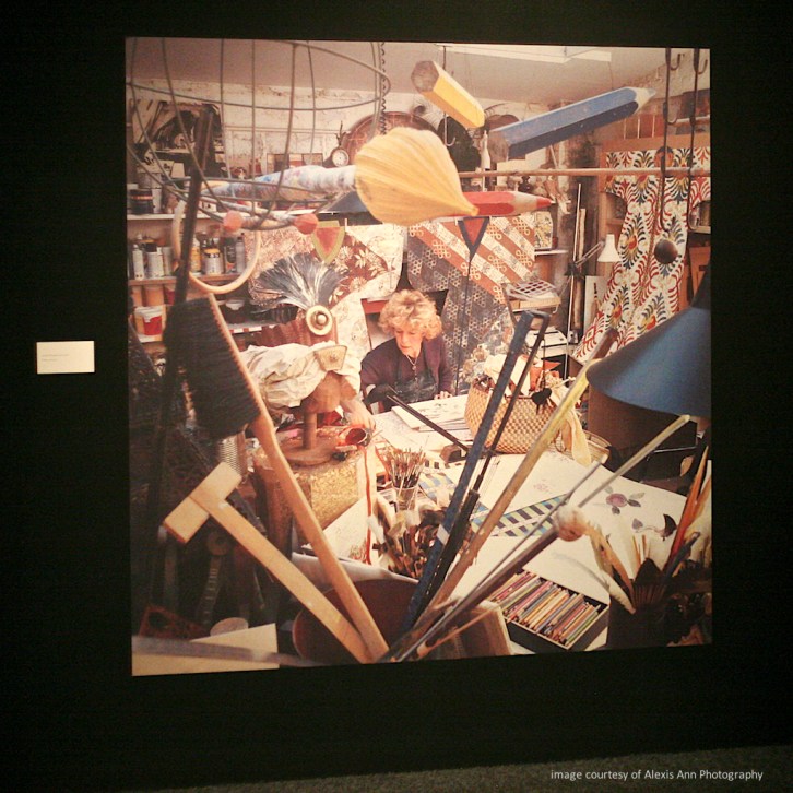 Image of Isabelle de Borchgrave in her studio on display at BAM. Photo courtesy of Alexis Ann Photography, used with permission.