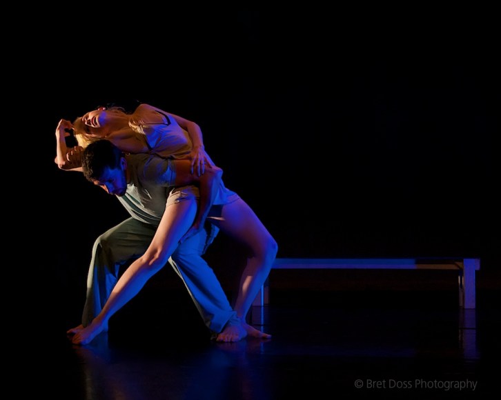 Joel Myers & Christin Call in 'try to hover' choreographed by Christin Call, image © Bret Doss