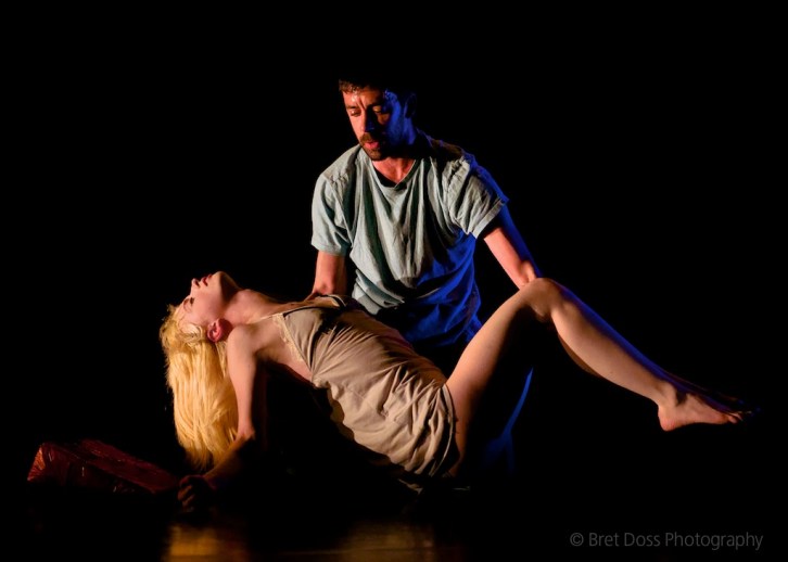 Joel Myers & Christin Call in 'try to hover' choreographed by Christin Call, image © Bret Doss