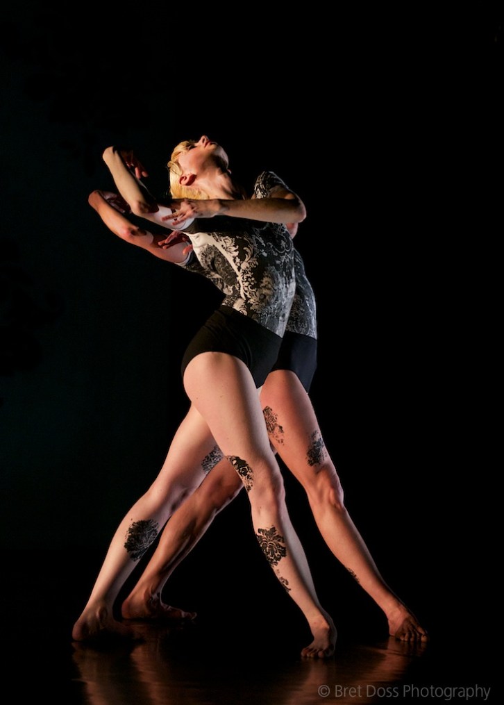 Christin Call & Marissa Quimby in 'when we were young II' choreographed by Zoe Scofield, costumes by Paul D. McKee, image © Bret Doss