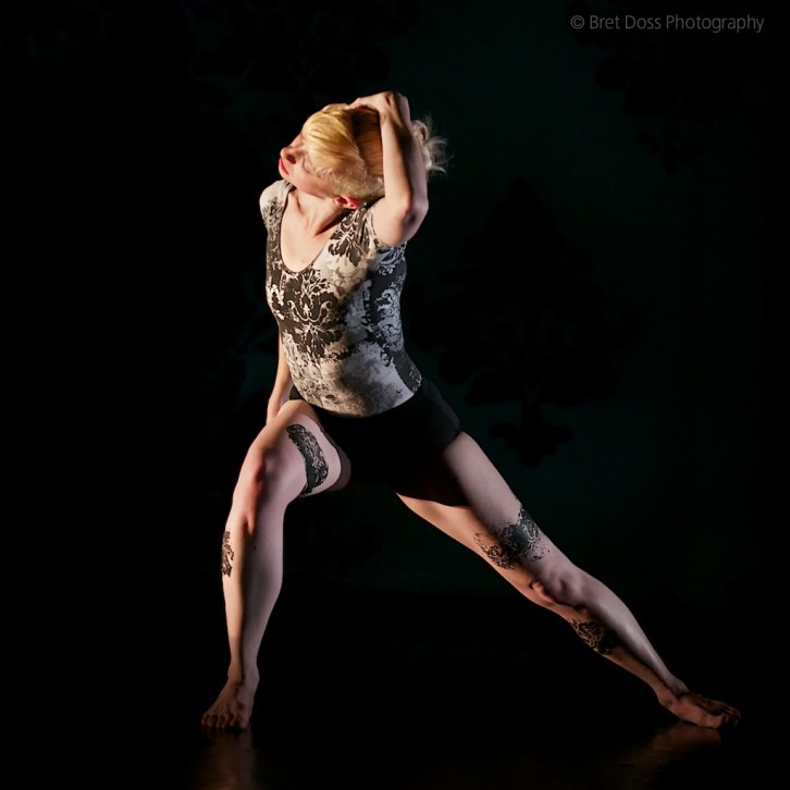 Christin Call in 'when we were young II' choreographed by Zoe Scofield, costumes by Paul D. McKee, image © Bret Doss